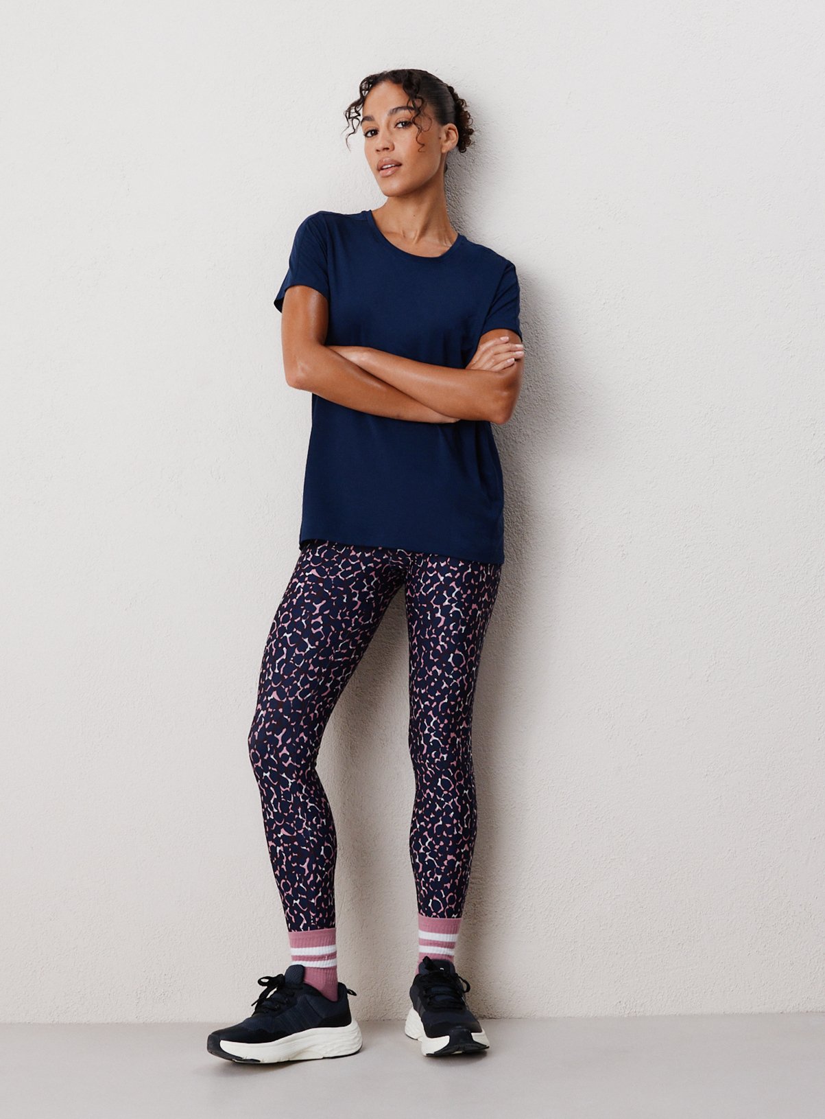 REAKTIV Printed High Waisted Everyday Full Length Legging L - Image 2 thumbnail